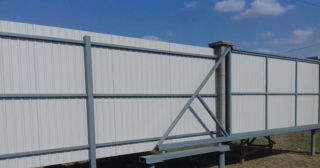 Купить откатные ворота на сваях Новодвинск, цена от 2800 руб.