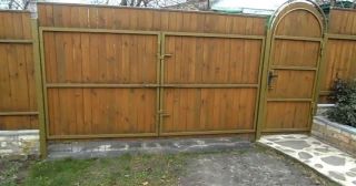 Купить распашные ворота деревянные Новодвинск, цена от 2748 руб.
